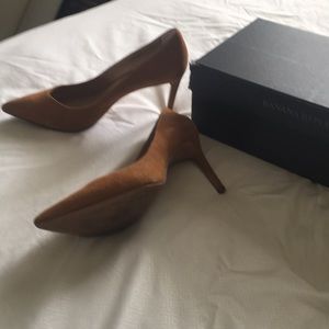 Banana Republic Camel Suede Madison Pumps Size 8.5